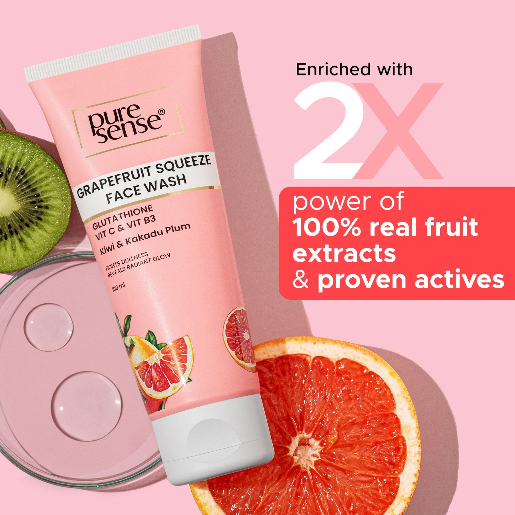 Grapefruit Squeeze Face Wash 100ml