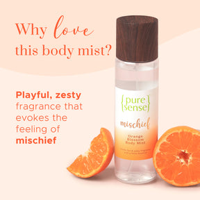 Mischief Orange Blossom Body Mist (Pack of 3)  150ml + 150ml +150ml | From the makers of Parachute Advansed | 450ml