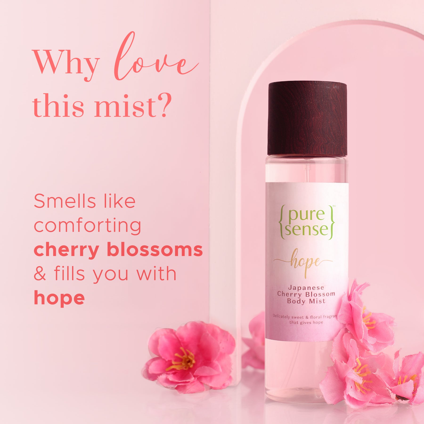 [CRED] Hope Japanese Cherry Blossom Body Mist (Pack of 2) | From the makers of Parachute Advansed | 300ml - PureSense