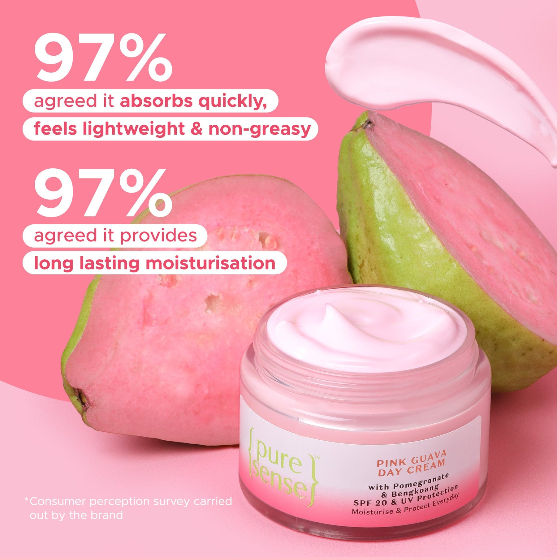 [CRED] Pink Guava Day Cream | From the makers of Parachute Advansed | 60g