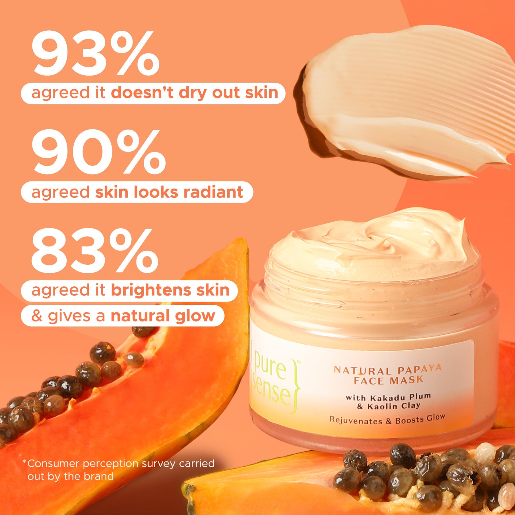 [CRED] Natural Papaya Face Mask | From the makers of Parachute Advansed | 65g