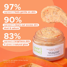 Natural Papaya Face Scrub | Paraben & Sulphate Free | From the makers of Parachute Advansed | 50g