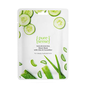 [CRED] Nourishing Sheet Mask with Aloe Vera & Cucumber ( Pack of 2) | From the makers of Parachute Advansed | 30ml