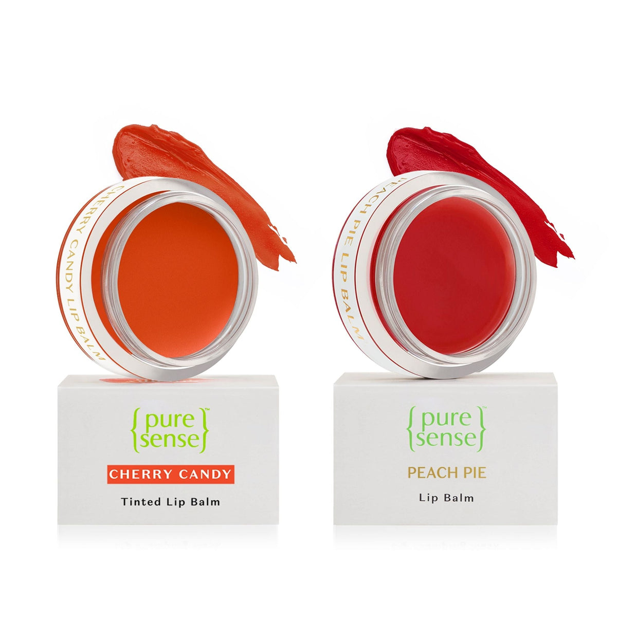 Cherry Candy Tinted Lip Balm 5ml +  Peach Pie Lip Balm 5ml | Pack of 2 | From the makers of Parachute Advansed | 10ml