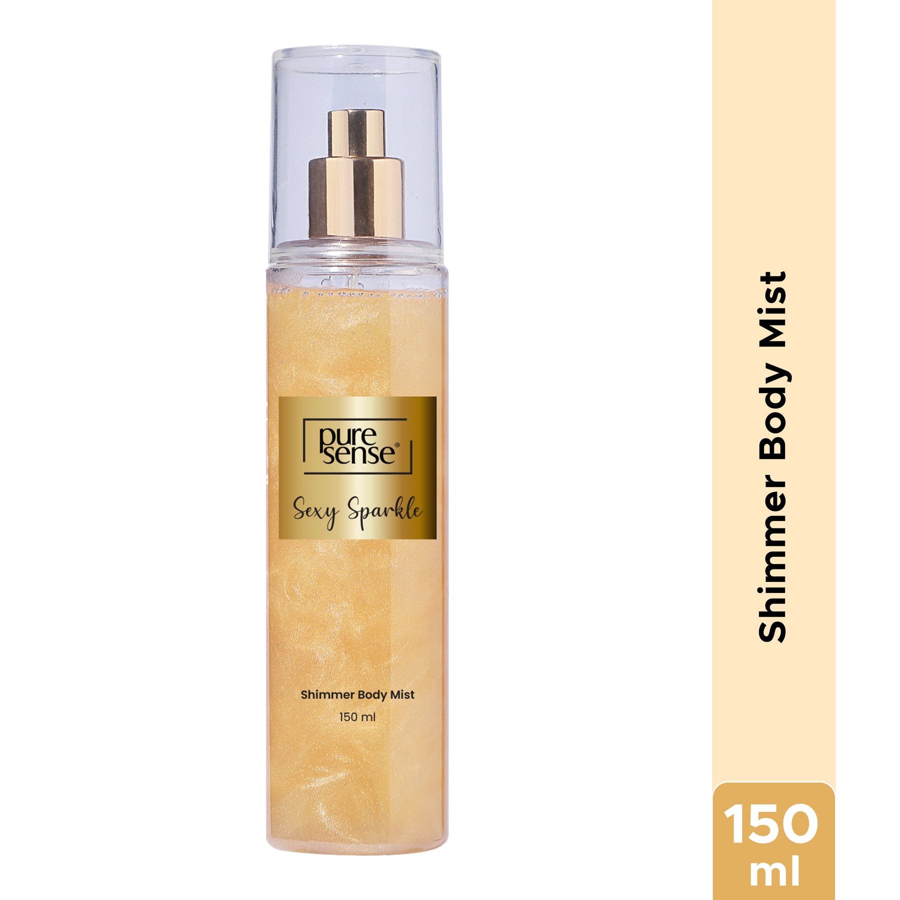 Sexy Sparkle Gold Shimmer Body Mist for Women, Jasmin & Cocoa 150ml