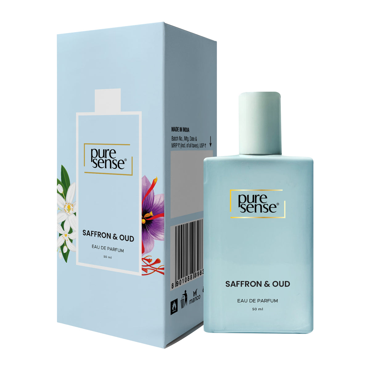 Saffron & Oud Women's Perfume Floral Long Lasting Perfume for Women 50ml