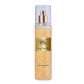 Sexy Sparkle Gold Shimmer Body Mist for Women, Jasmin & Cocoa 150ml