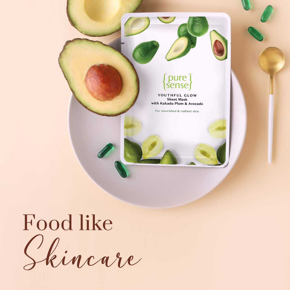 Anti-Ageing Sheet Mask with Kakadu Plum & Avocado  |  From the makers of Parachute Advansed | 15ml