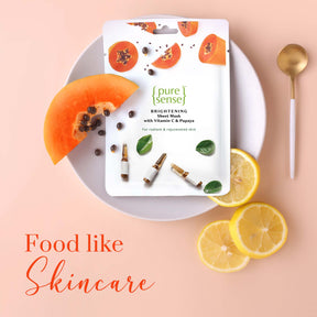Brightening Sheet Mask with Vitamin C & Papaya (Pack of 2) | From the makers of Parachute Advansed | 30ml