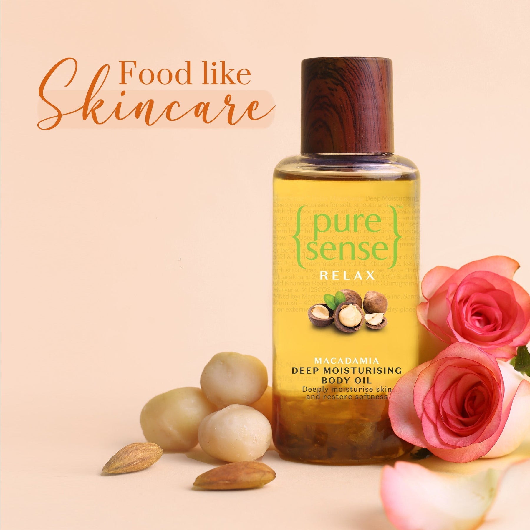 Relaxing Macadamia Deep Moisturising Body Oil | From the makers of Parachute Advansed | 100 ml