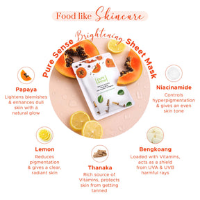 [CRED] Brightening Sheet Mask with Vitamin C & Papaya | From the makers of Parachute Advansed | 15ml