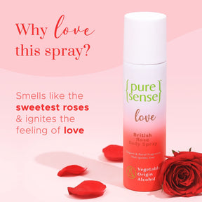 [CRED] Love British Rose Body Spray | From the makers of Parachute Advansed | 150ml - PureSense