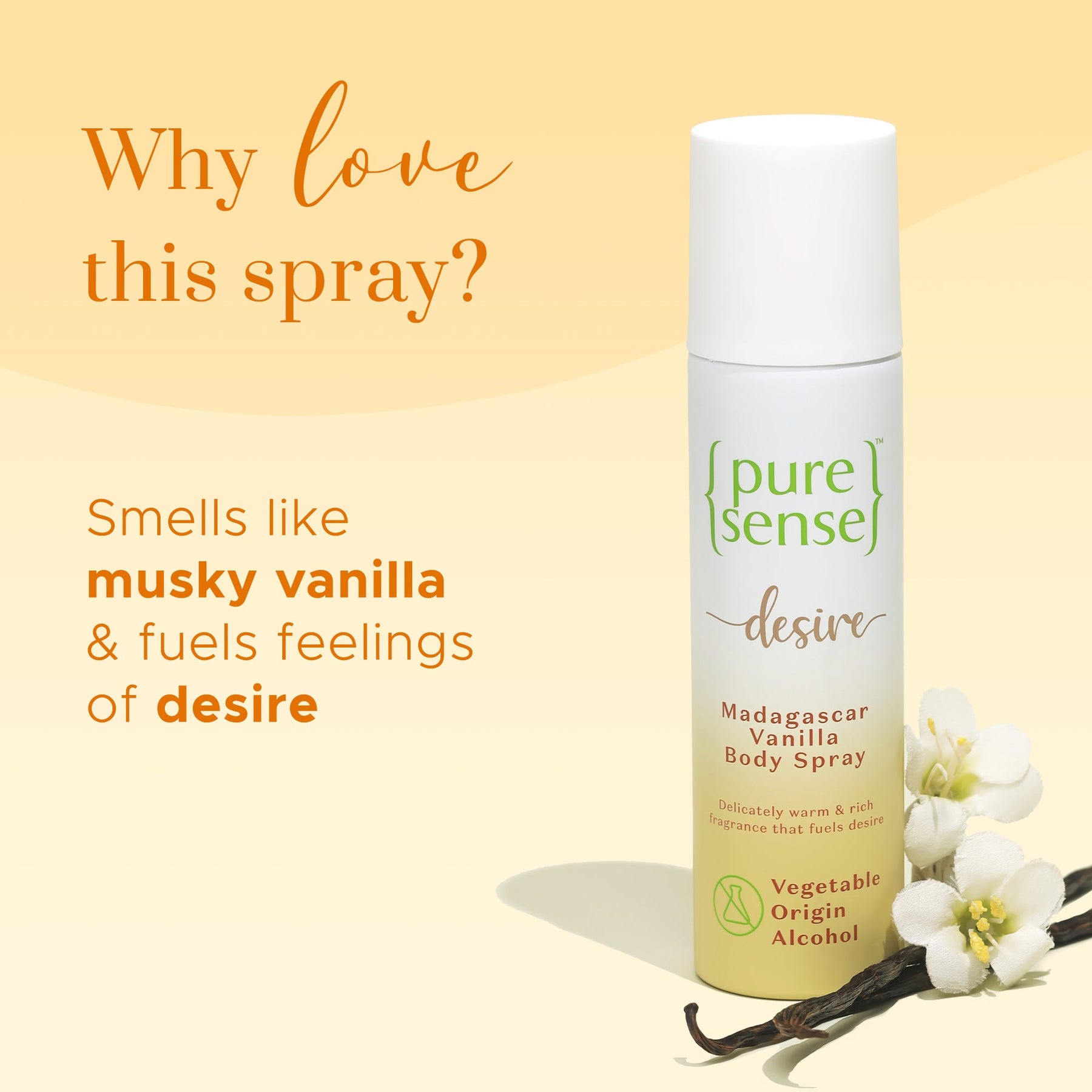[Freebie] Desire Madagascar Vanilla Body Spray | Sulphate & Paraben Free |  From the makers of Parachute Advansed | 150ml