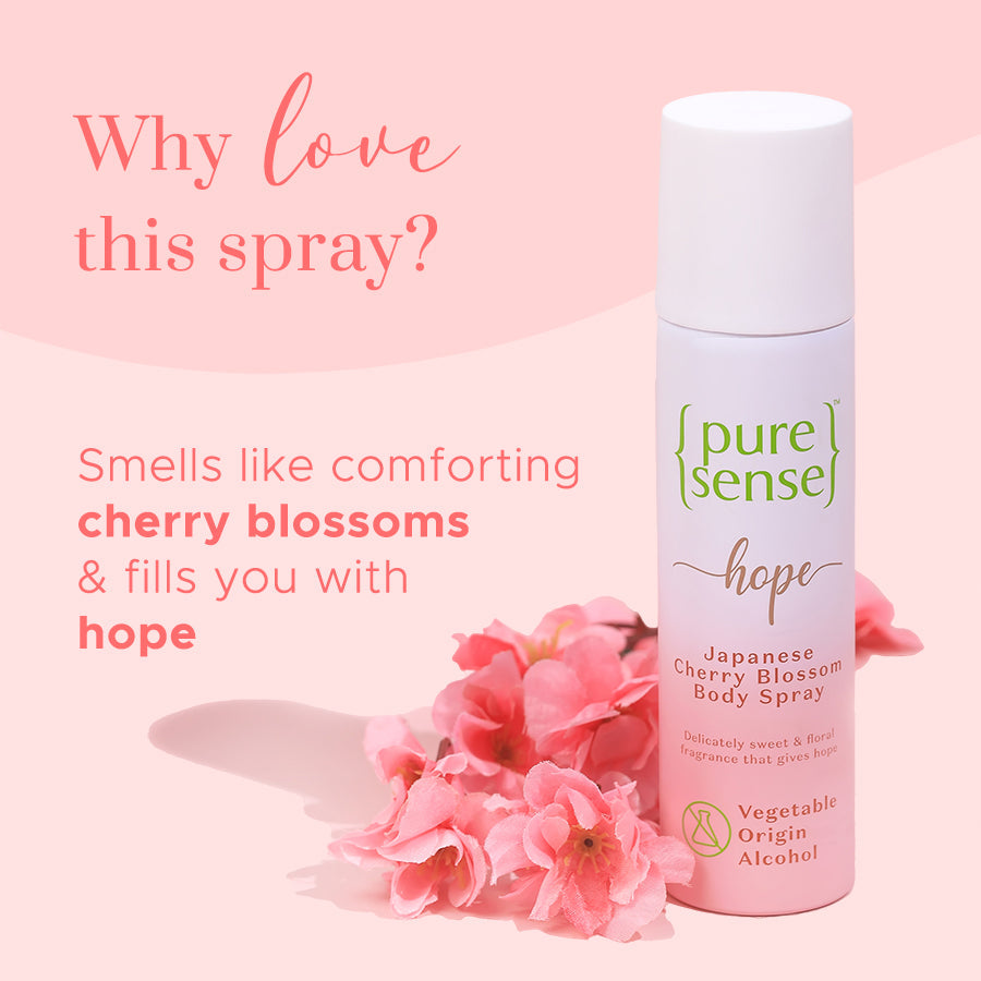 [CRED] Hope Japanese Cherry Blossom Body Spray | Paraben & Sulphate Free | From the makers of Parachute Advansed | 150ml