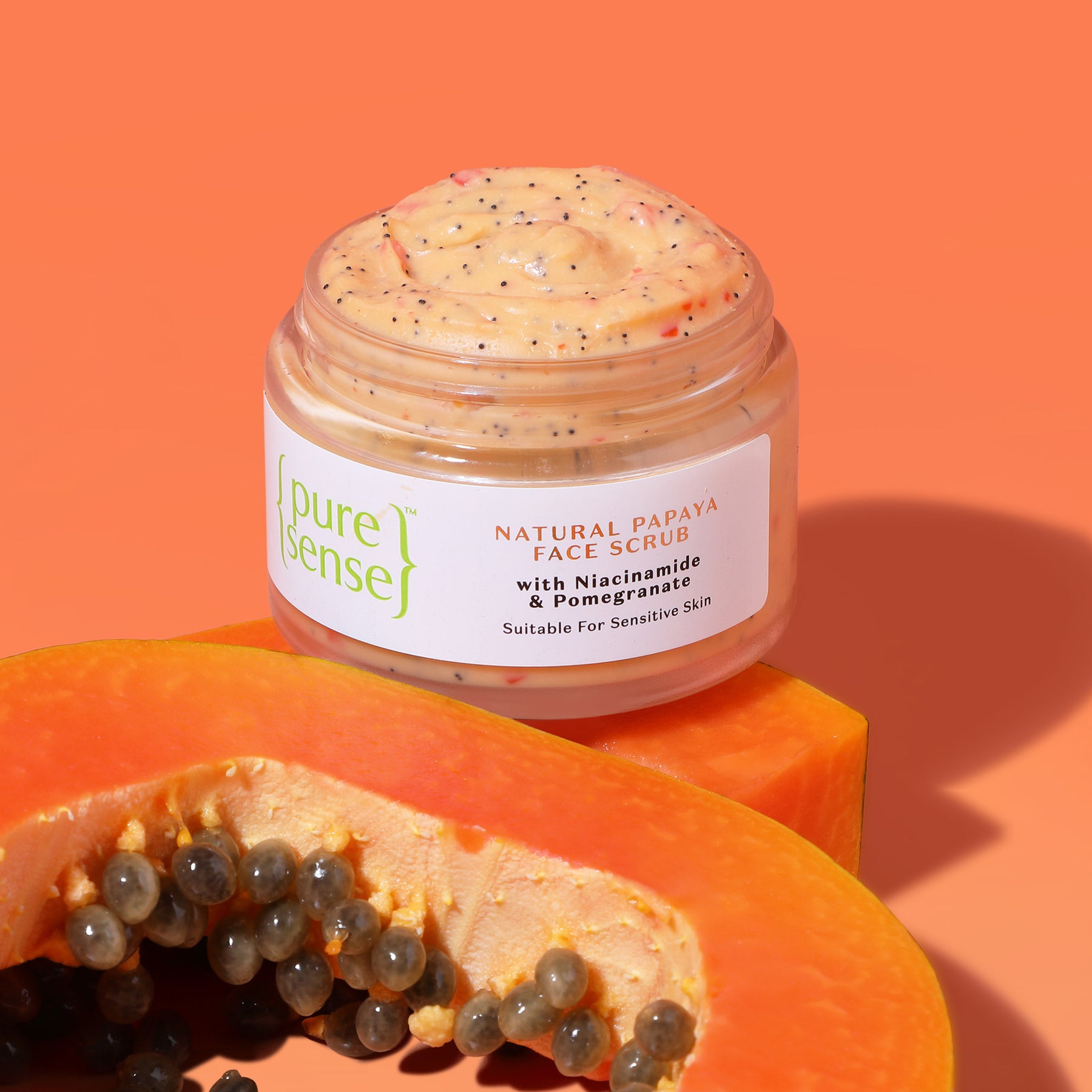 PureSense Natural Papaya Cruelty Free Face Scrub Online