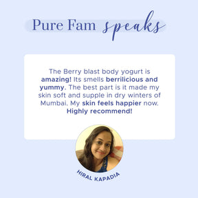 Berry Blast Body Yogurt | From the makers of Parachute Advansed | 160ml