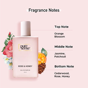 Rose & Honey Women's Perfume Floral Long Lasting Perfume for Women 50ml