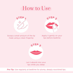 [CRED] Peach Pie Lip Plumping Mask | From the makers of Parachute Advansed | 5ml