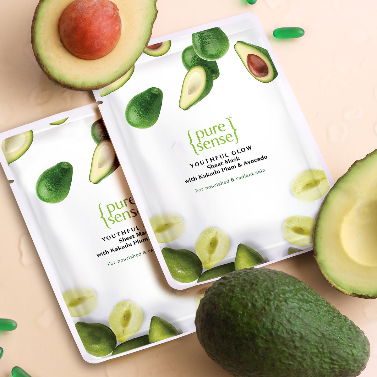 [CRED] Anti-Ageing Sheet Mask with Kakadu Plum & Avocado  (Pack of 2) | From the makers of Parachute Advansed | 30ml