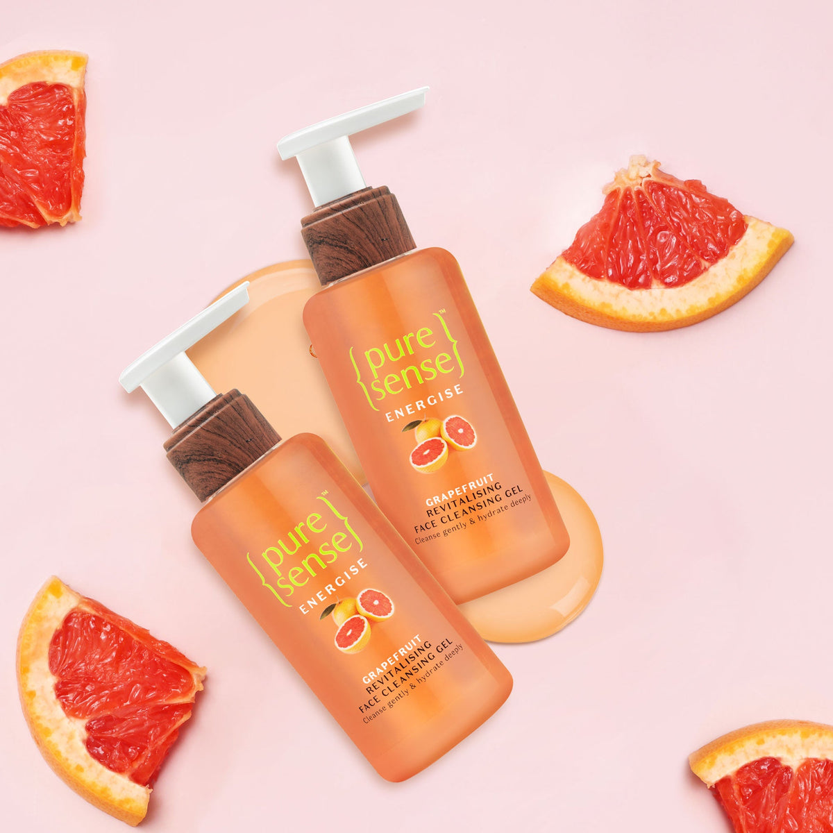 [CRED] Energise Grapefruit Revitalising Face Cleansing Gel (Face Wash) Pack fo 2 |  From the makers of Parachute Advansed | 200ml
