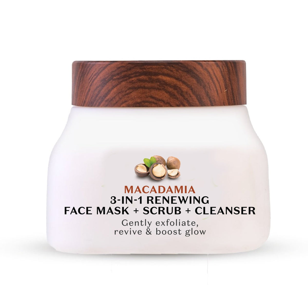 [CRED] Macadamia 3 in 1 Renewing Face Mask, Scrub & Cleanser | From the makers of Parachute Advansed | 140ml