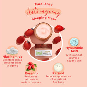 Anti-ageing Sleeping Mask | Paraben & Sulphate Free |  From the makers of Parachute Advansed | 50gm
