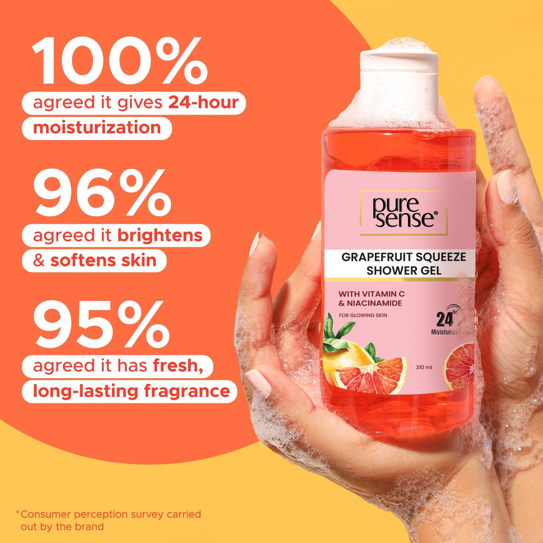 PureSense Grapefruit Squeeze Shower Gel | 310 ml