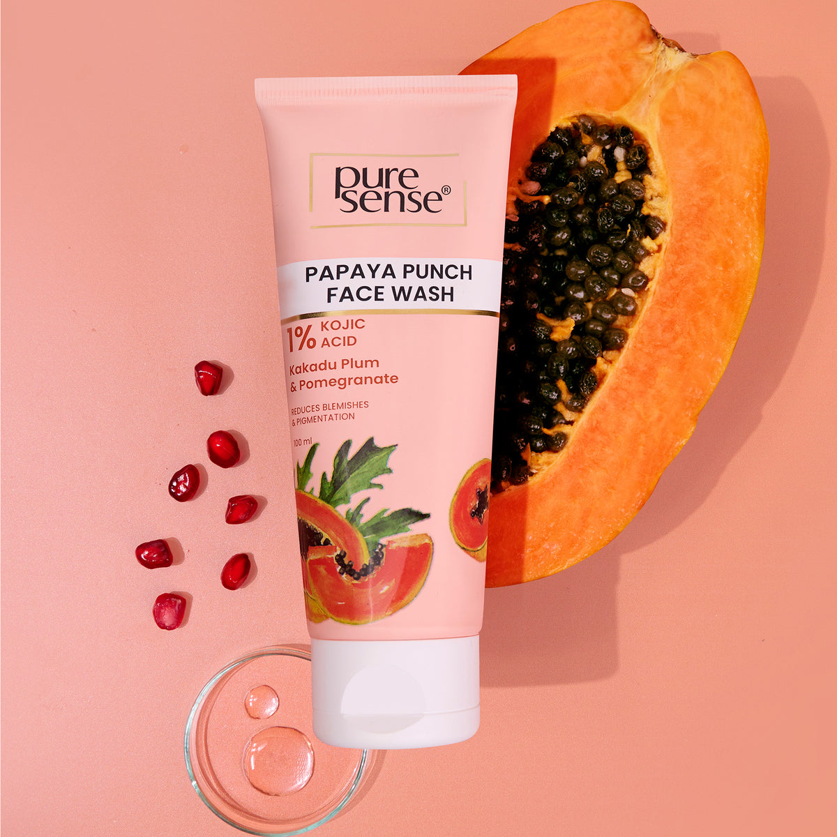 Pure Sense Papaya Punch Face Wash 100ml