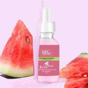 PureSense 2% Hyaluronic Acid Watermelon Burst Glow Face Serum for Intense Hydration for Women 10ml