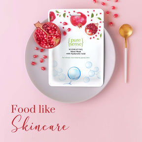 Hydrating Sheet Mask with Hyaluronic Acid | From the makers of Parachute Advansed | 30ml - PureSense