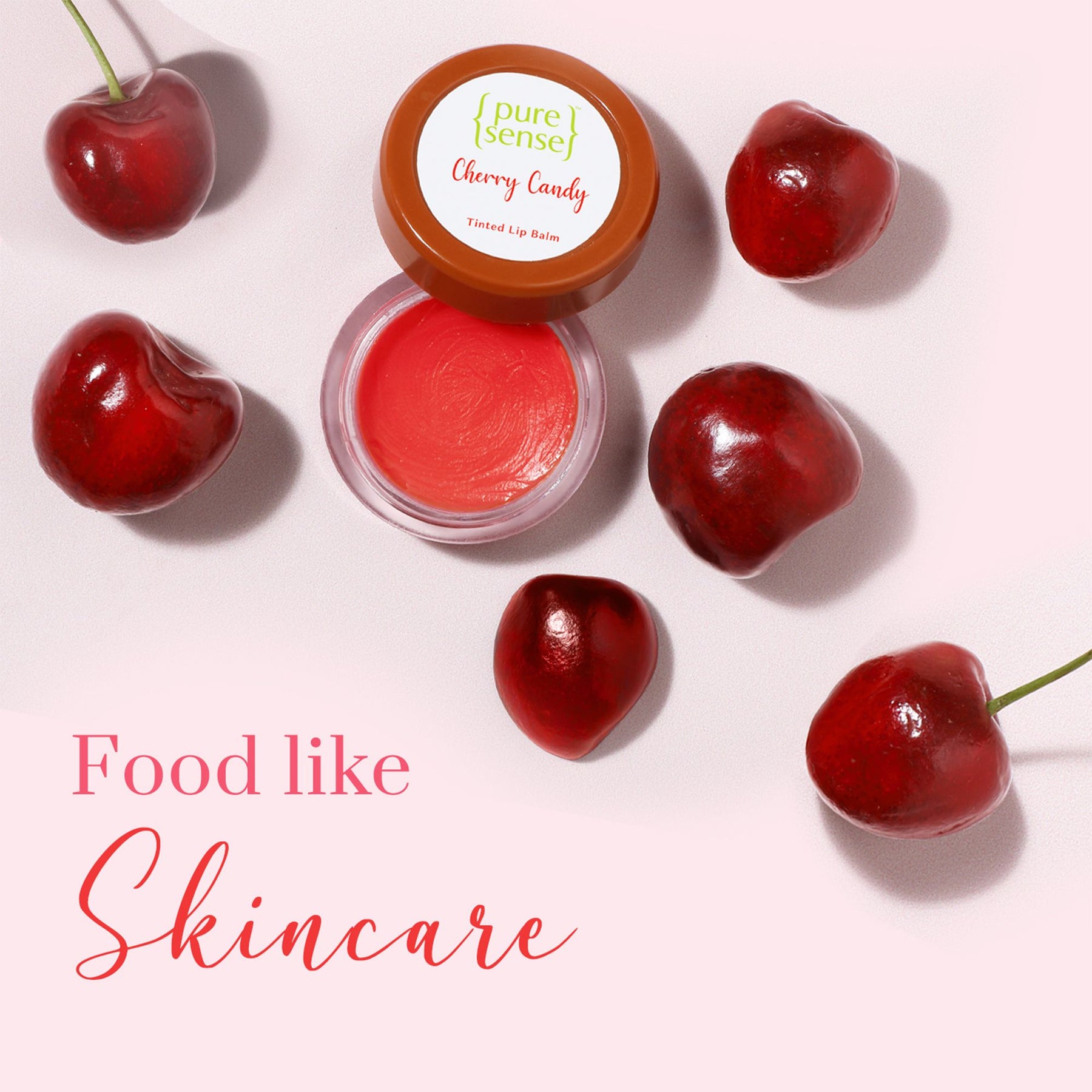Cherry Candy Tinted Lip Balm | From the makers of Parachute Advansed | 5 ml - PureSense