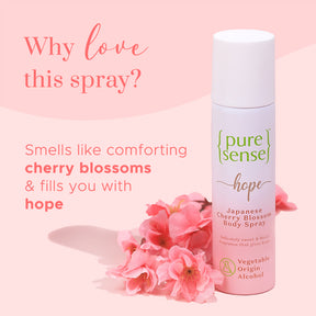 Hope Japanese Cherry Blossom Body Spray | Paraben & Sulphate Free | From the makers of Parachute Advansed | 150ml - PureSense