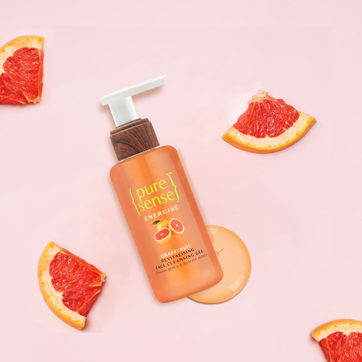 Energise Grapefruit Revitalising Face Cleansing Gel (Face Wash) | From the makers of Parachute Advansed | 100ml - PureSense